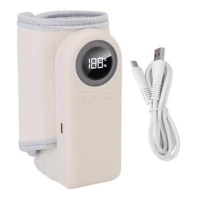 Portable Bottle Warmer Fast Heating 37 Degrees C 55 Degrees C Adjustable Teperature Rechargeable Travel Baby Milk Water