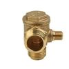 Air Compressor Replacement Valve, 3Port Brass Male Threaded Connector, Convenient Installation, High Reliability