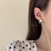 Elegant 2024 French Pearl Stud Earrings for Women - High-End Luxury, Hong Kong Style