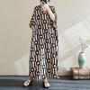 short sleeve plus size vintage new in dresses for women casual loose Maxi long summer dress