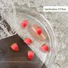 Pink Gradient Strawberry Nail Art Charms - DIY Decorative Cartoon Fruit Accessories