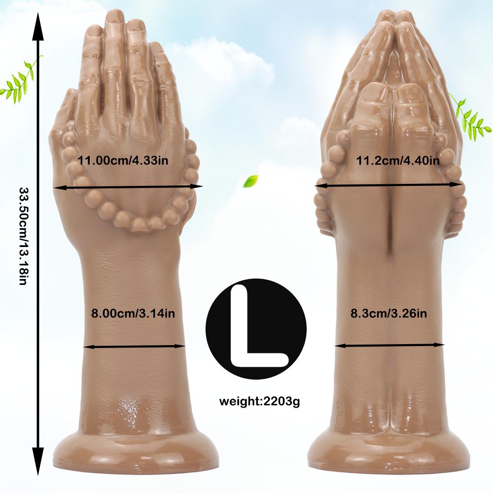 11CM Triple Size Fist Play Buddha Hand Anal Dilator Plug