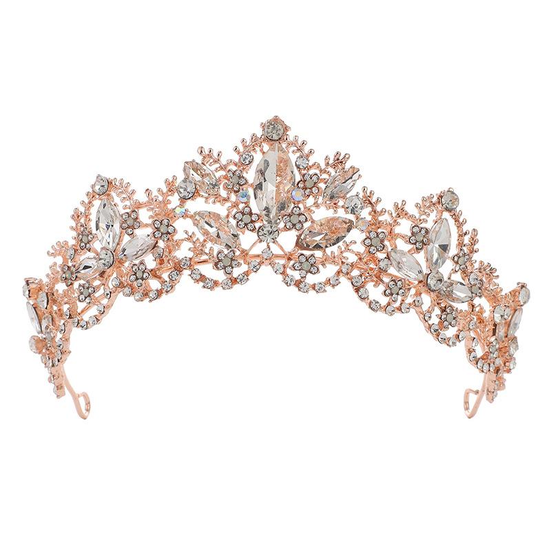 Retro Crown Bride Crown Wedding Baroque Queen Big Crown Wedding Dress Accessories Headdress