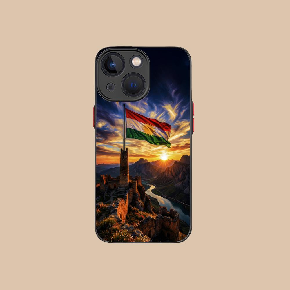 

Kurdistan Flag Silicone Mobile Phone Case for iPhone 17 16 15 14 13 12 11 X XR XS Air Pro Max Plus Mini Colorful Cover iPhone XS Max