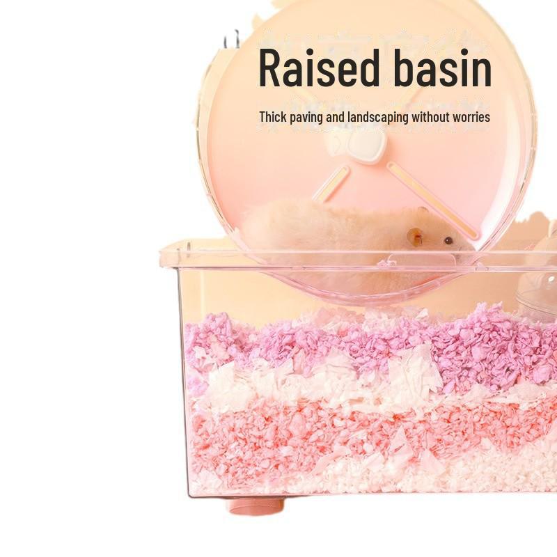 Luxusní prodyšná a kousání odolná klec pro křečka: Prostorná, Průhledná Vila pro Zlatého Křečka, Činčilu, Králíka - Snadno se Čistí