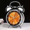Metal Frame Bedroom Alarm Clock with Night Light Loud Alarm Clock Twin Bell Alarm Clock  Desktop