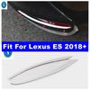 Rear Bumper Fog Lights Lamps Eyelid Foglight Eyebrow Strip Cover Trim Fit For Lexus ES 2018 - 2025 Stainless Steel Accessories