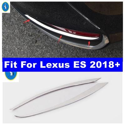 Nebelscheinwerfer für Stoßstange Hinten Lampen Augenlid Nebelleuchte Augenbrauenleiste Abdeckung Zierleiste Passend für Lexus ES 2018 - 2025 Edelstahl Zubehör