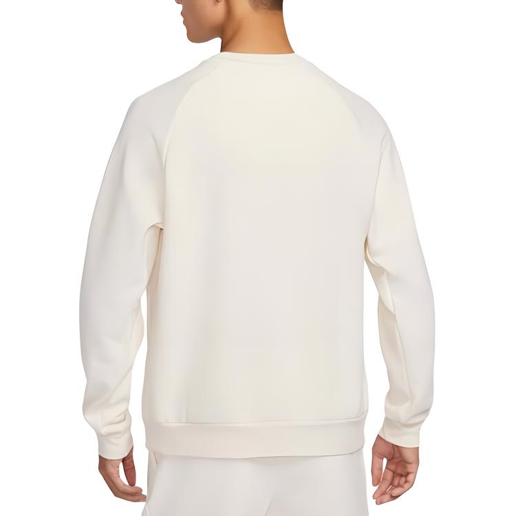 Nike Primary Dri-Fit Solid Color Quick-Dry Versatile Crew Neck Comfortable Soft Sweatshirt Men sweatshirt Off-White FZ0972110
