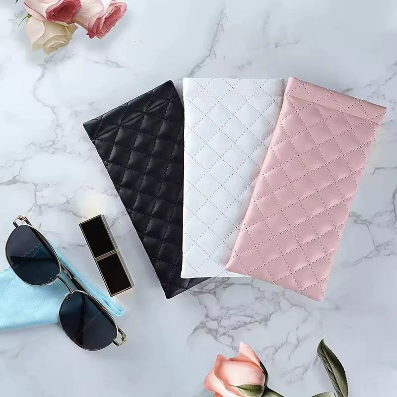 Portable & Secure Women'S Eyeglass Organizer Box In Faux Leather - Magnetic Closure, Anti-Drop Protection, Thickened Padding for Fashion Glasses