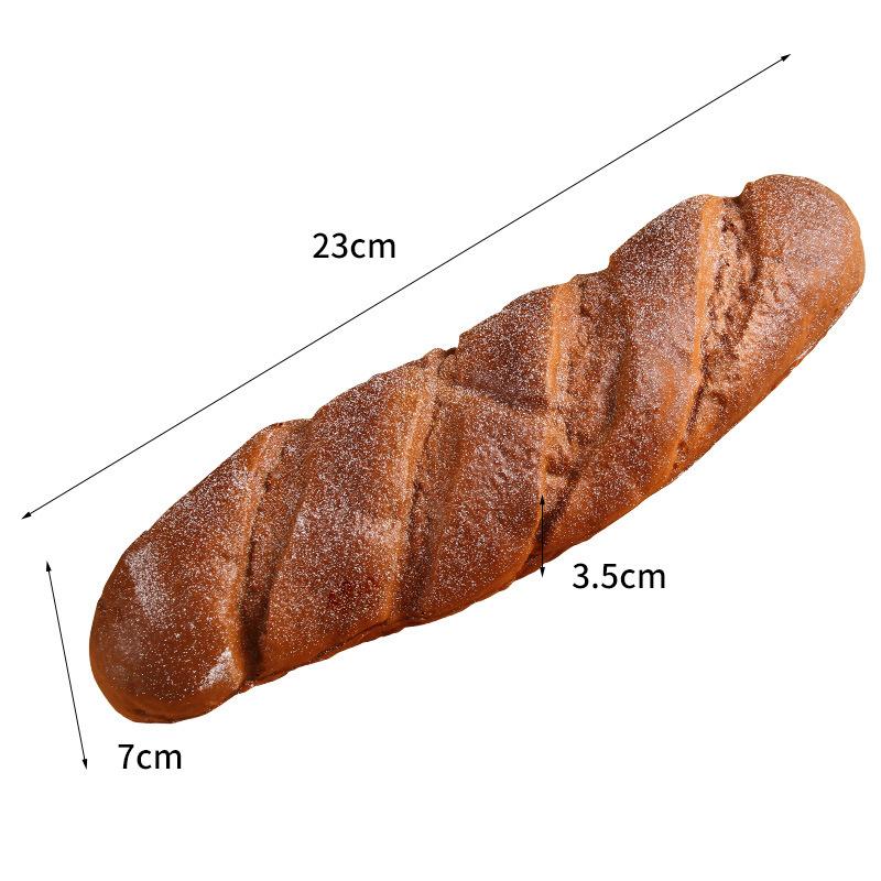 Umělý chléb Dort Toast Měkký PU Model bagety Potravina Falešný chléb Simulační ozdoby Pekárna Dekor Fotografie Rekvizity
