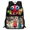 Durable R.E.P.O Kid Backpack for Pupil Students Child School Backpack with Front Pocket,Cartoon Child School Bags for Boys Girls