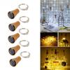 4Pcs 2M 20LEDs Wine Bottle String Light Solar Power Copper Wire Fairy Lights Cork Shape Christmas Lamp For Party Decor