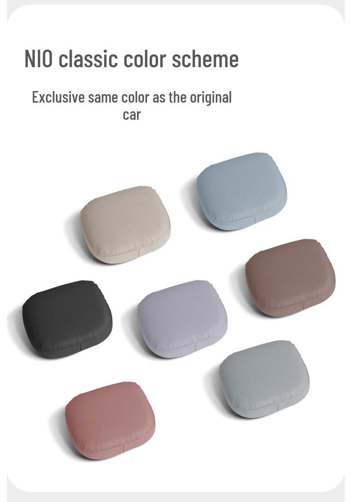 Compatible with NIO ES6 and EC6 models: headrests, lumbar supports, ET5T neck pillows, and interior accessories.