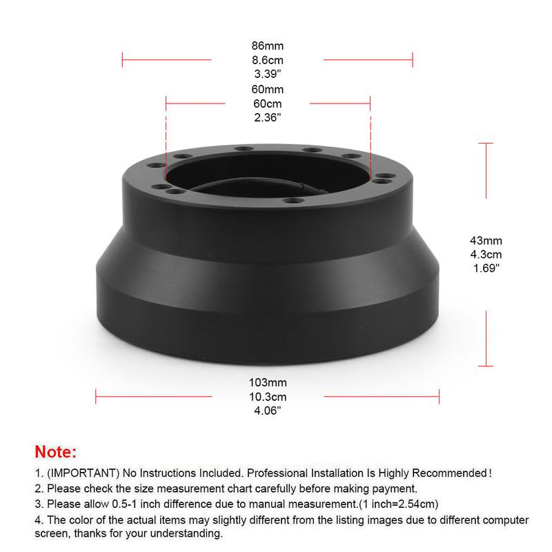 Sports Steering Wheel Hub Adapter Kit | 5 & 6 Bolt Universal Fit for Ididit, Flaming River, For GM, For Chevy