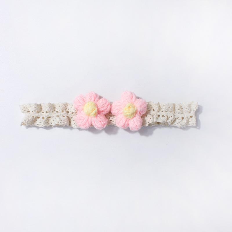 New lace baby headband, cute flower children's headscarf, thin soft baby hair accessories