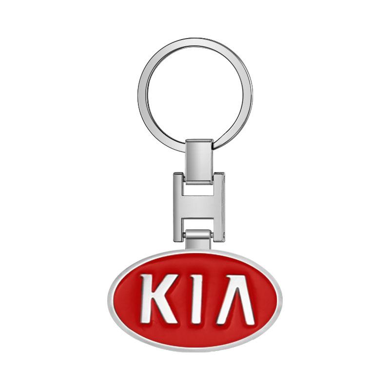 1Pcs Car Emblem LOGO Keychain Key Ring Auto Accessories For Kia Ceed Sorento Sportage Niro Optima Picanto Rio Morning Forte K8
