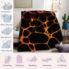 Lava Vein Flannel Blanket Warm Soft Halloween Christmas Couch Warm Cozy Decorative Decor Gift for All Season