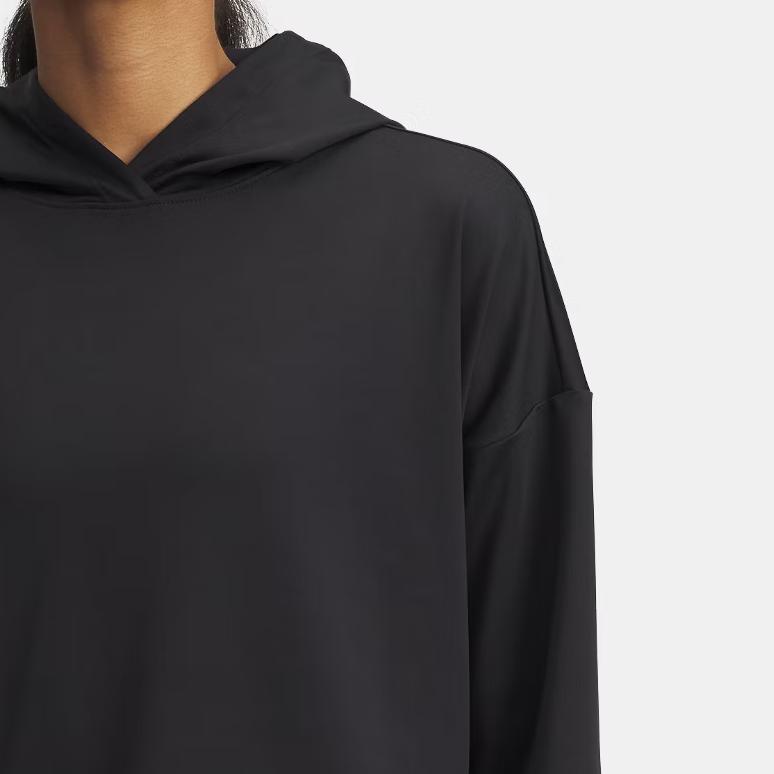 Under Armour Weicher Bequemer Minimalistischer Vielseitiger Hoodie Damen Hoodies Schwarz 1389784-001