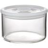 Iwaki Heat-Resistant Glass Container, White, 200ml, Sealed & Microwave-Safe, T721MP-W, for Pickles, Rakkyo (Scallions), and Pickles