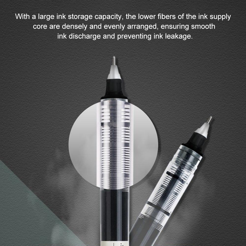 30pcs High Quality Needle Type Gel Pen Straight Liquid Ballpoint Pens Perfect Kawaii Stationery For School/Office Writing Supply