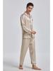 Men's Long Sleeve Silk Pajama Set - Summer Mulberry Silk Homewear 1188