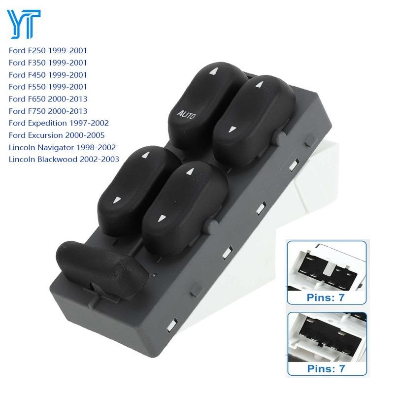 

For Ford F250 F350 F450 F550 F650 F750 Expedition Excursion Front Left Electric Power Window Switch Lifter Control Button Parts