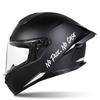 1PC NO FACE NO CASE Motorcycle helmet Stickers Waterproof Bicycle Top Tube Motorbike Fuel Tank Universal Durable Vinyl Decals
