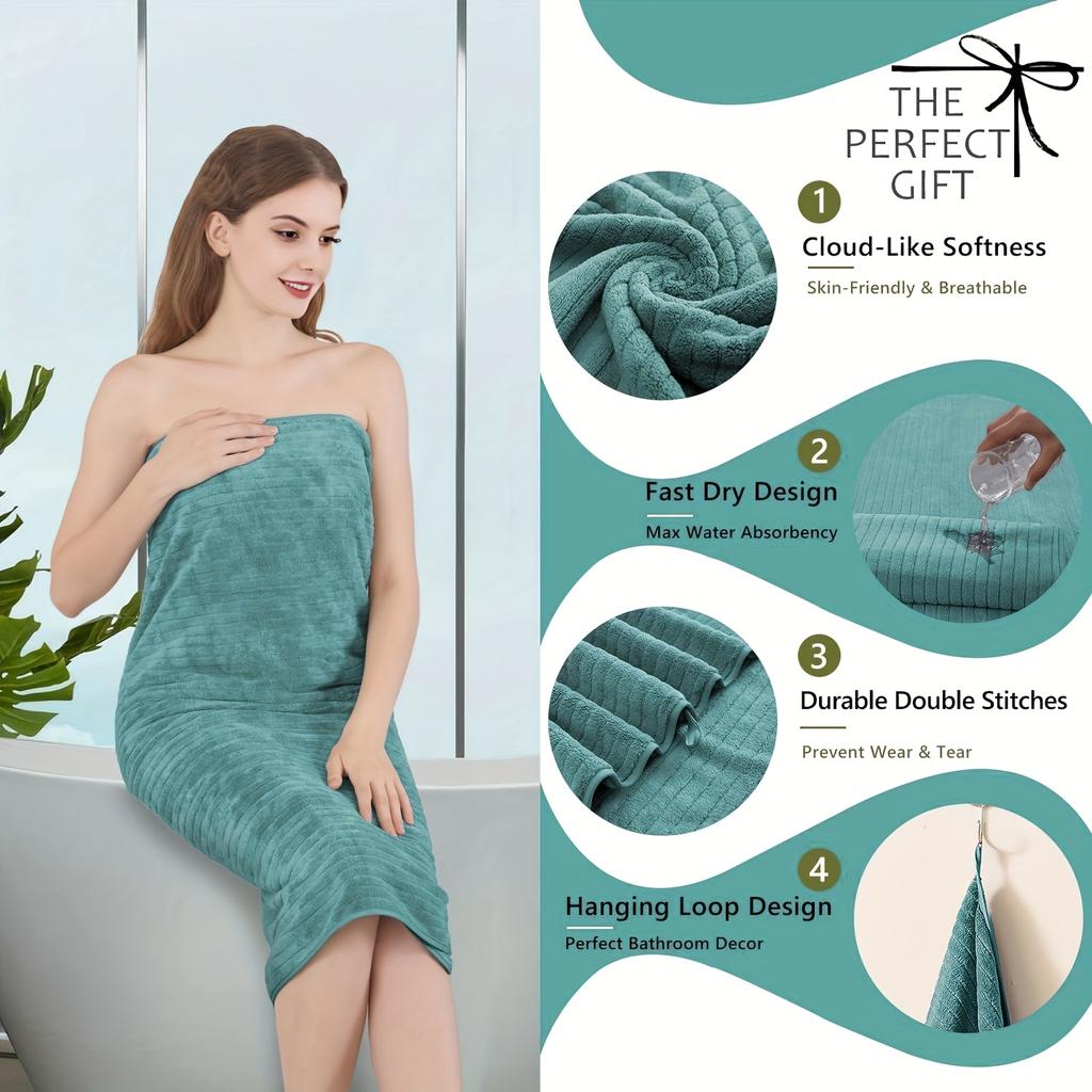 4PCS Bath Towels Set Large Towel Microfiber Absorbent Super Soft Bathroom Quick Dry Shower Towels for Home Adults Family Hotel