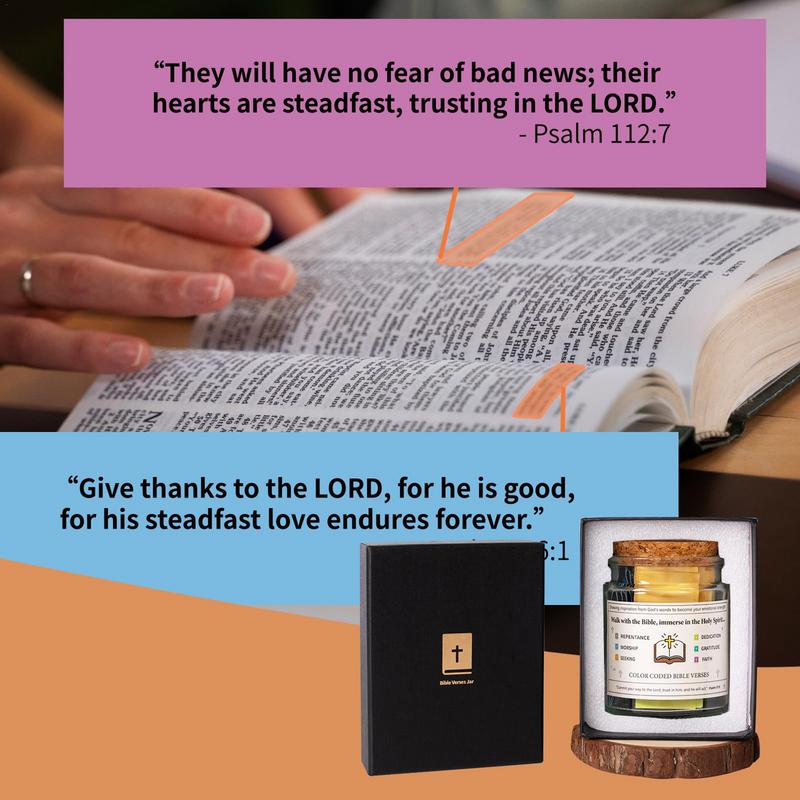 Christian Cards Jar Colorful Bible Verses Jar Handmade Christian Colorful Bible Jar Glass Best Wishes Note For Reading Christmas