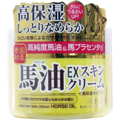 Loshi Horse Oil EX Skin Cream High Moisture Type Smooths Cracked and Dry Skin 100g Made In Japan