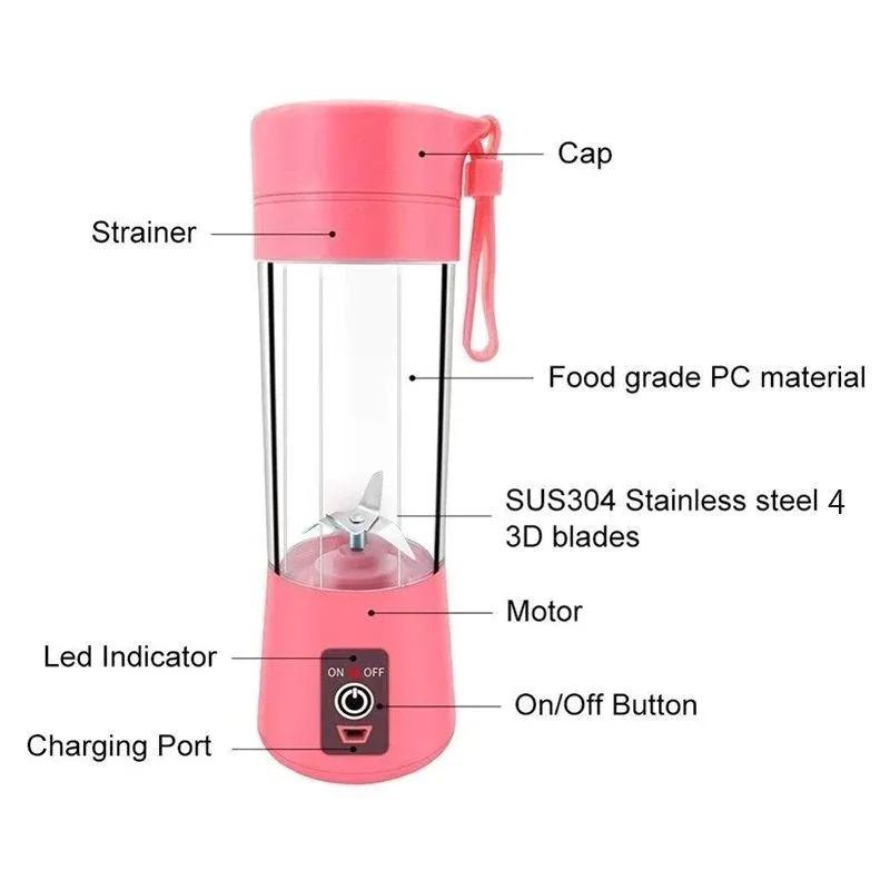 Portable Mini Electric Juicer USB Charging Electric USB Juicer Blender For Shakes and Smoothies juice Summer Accessories