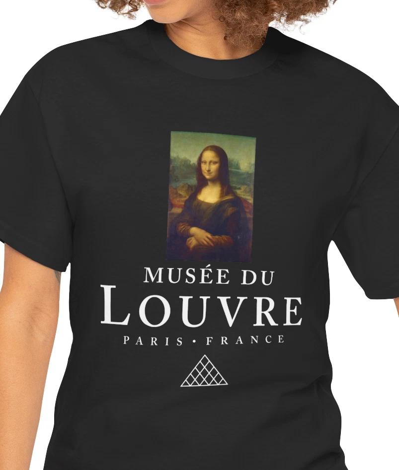 Mona Lisa Louvre Tee | Musée du Louvre Paris arT shirt 3XL