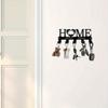 Metal Dolphin Key Holder Wall Mounted Modern Ornamental Storage with Hook for Bathroom Kitchen Decor