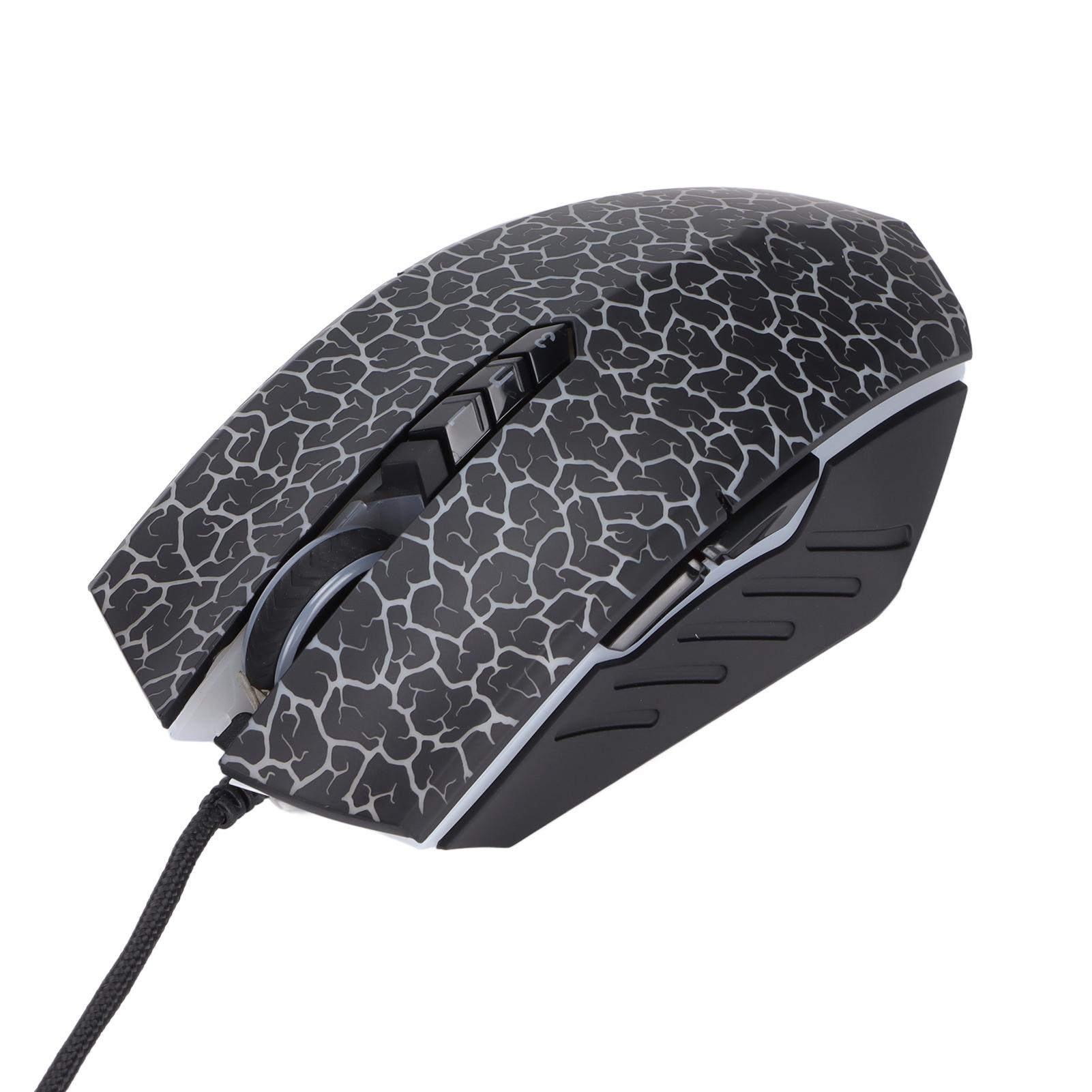 

Игровая проводная мышь Высокоточная оптическая 4000DPI Удобная рукоятка Стильный внешний вид Проводная RGB