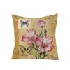 New Retro Flower Pillow Cover Polyester Home Pillow Living Room Sofa Cushion Cushion