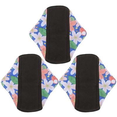 3pcs Cloth Sanitary Towels Washable Reusable Sanitary Towels Pads Menstrual Absorbent PadsN46