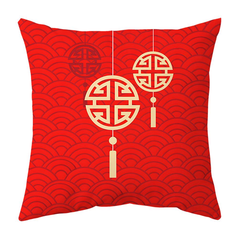New Pillow Snake Big Red Festive Spring Festival Mascot Chinese Style Cushion New Pillow