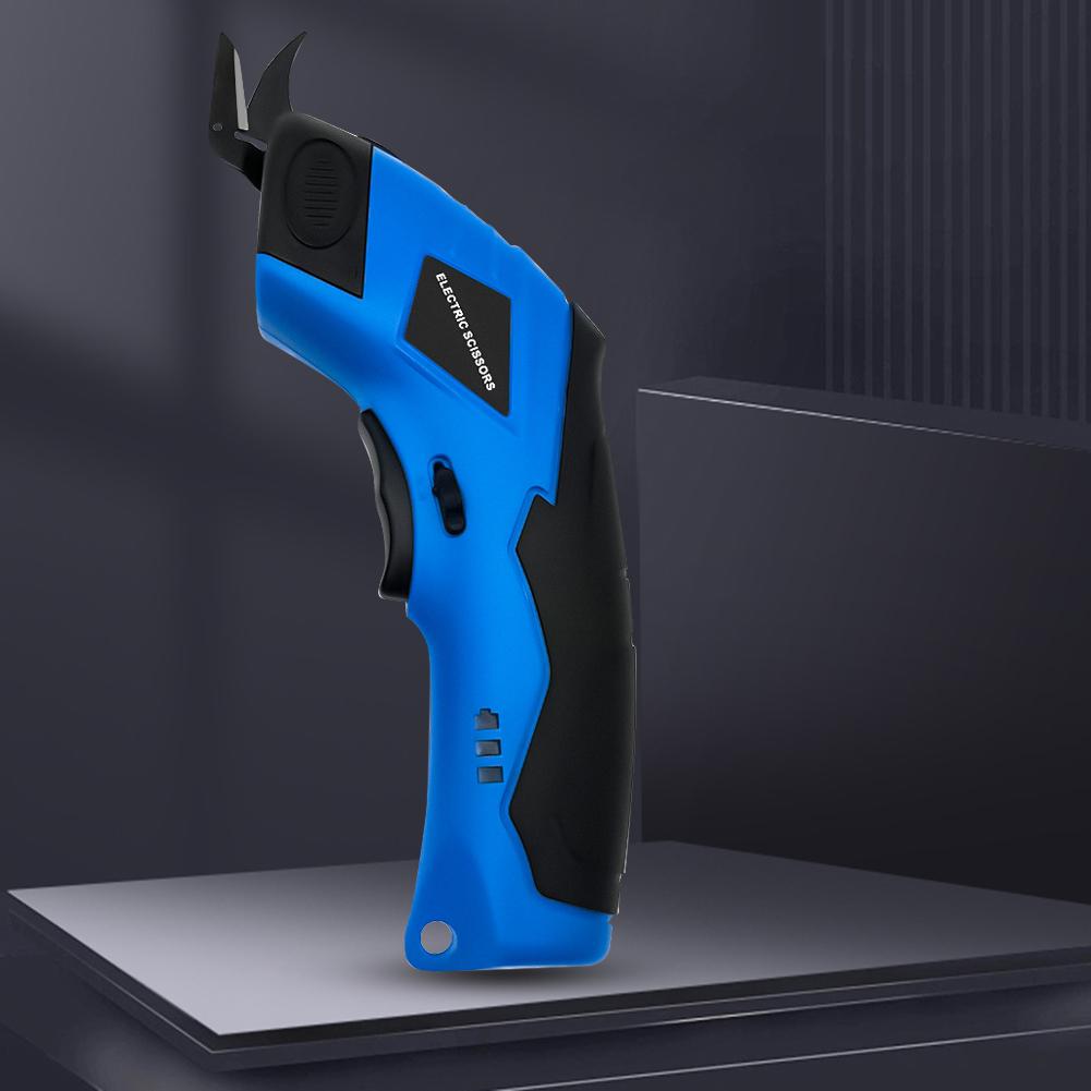 3.6V Electric Scissors Rechargeable Cordless Sewing Shear Tungsten Steel Blades Leather Tailor Scissors Cloth Carpet PVC Leather