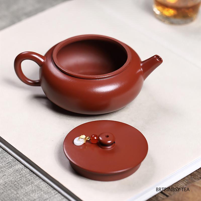 Tradition Yixing Purple Clay Teapot Chinese Handmade Tea Pot Beauty Tea Infuser Kettle Zisha Teaware Household Tea Set 260ml