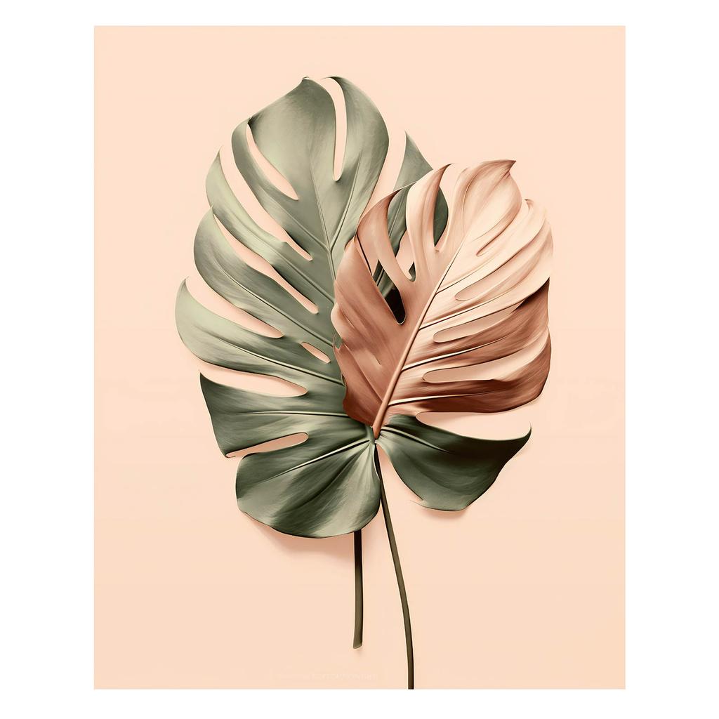 Monstera Miedziana Monstera Miedziana, 50X70 Cm, Bez Ramy, Płótno Premium Na Blejtramie