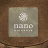 Nano universe Kragenmantel aus Edelstahl M Braun Baumwollfüllung Herren Gebraucht