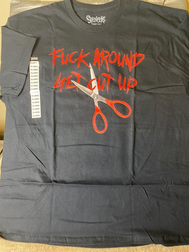 F AROUND AND FIND OUT Spencer s Humor Street wear Graphic Tee SZ XL- NWT Unisex T-Shirt XXL