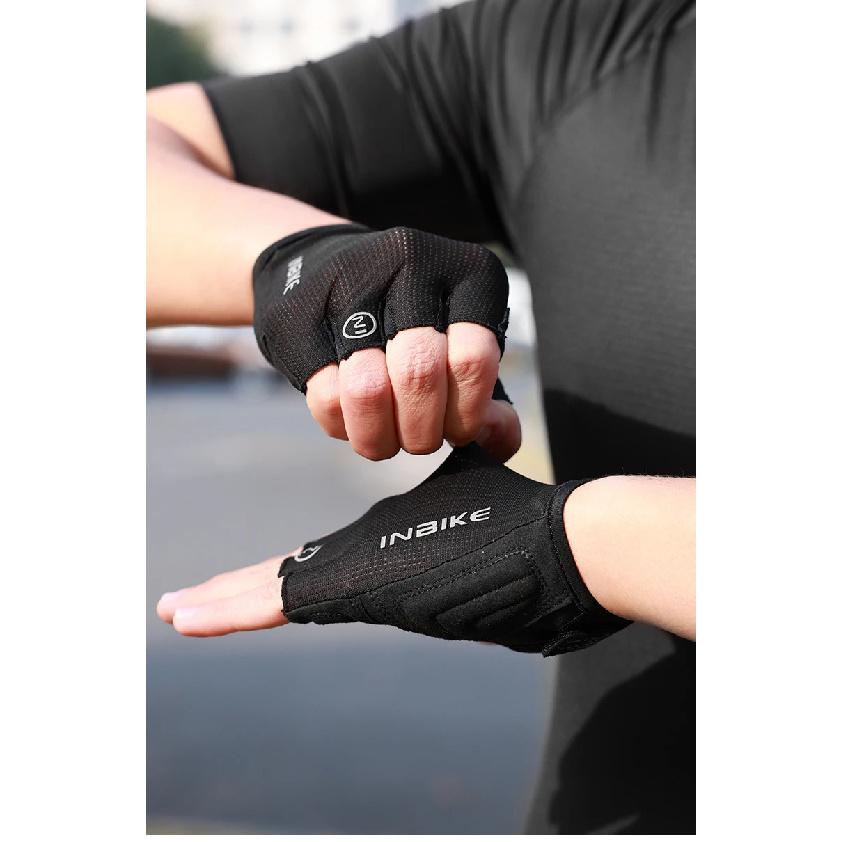 INBIKE Men's Cycling Gloves Half Finger Summer MTB Gloves Shock-absorption Mountain Bike Gym Sports Gloves Cycling Accessories