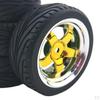 4 Pieces 66mm Rubber Tire for 144001 124018 124019 HSP Model Crawler diy