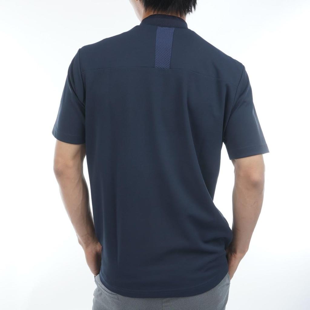 Bridgestone Golf Men's Retro Short Sleeve Mock Neck Shirt EGM11A (NA)