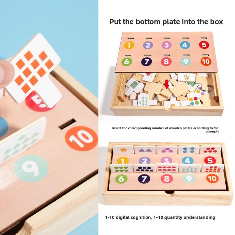 New Popular Pattern Matching Game Shape Cognitive Toy Educational Toys Wooden Multi Functional Game Box Gift Boys and Girls