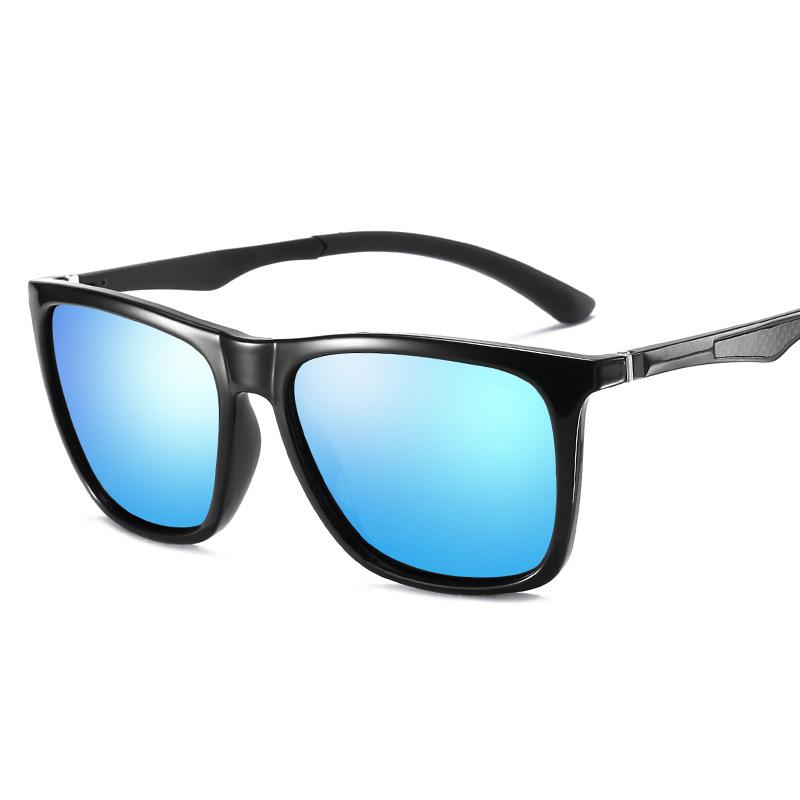 Polariserte solbriller for menn og kvinner, fargerike fasjonable solbriller, fasjonable A536 aluminiumsmagnesiumtempler