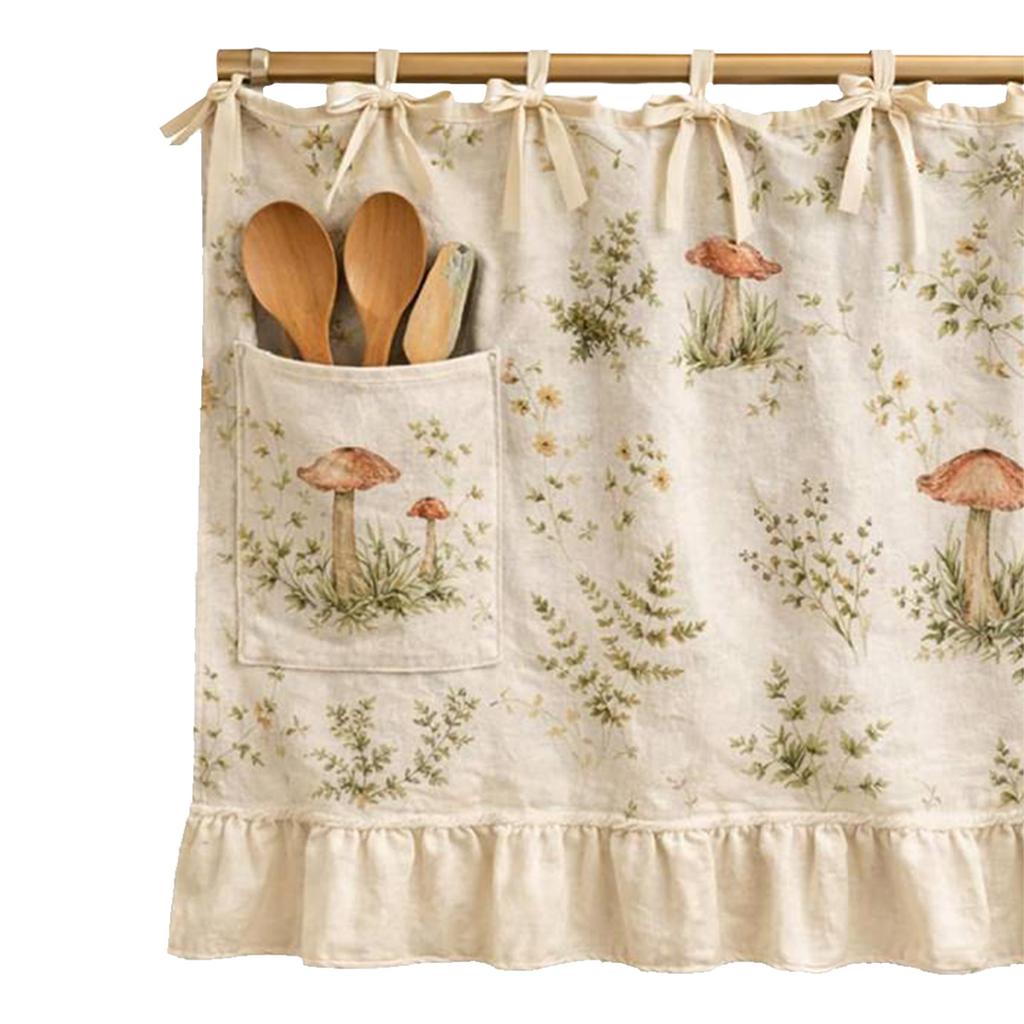 Handmade Oven Curtains with Adjustable Lace Kitchen Dishwasher Hidden Curtains for Dishwasher Washing Machine Range Hide Clutter