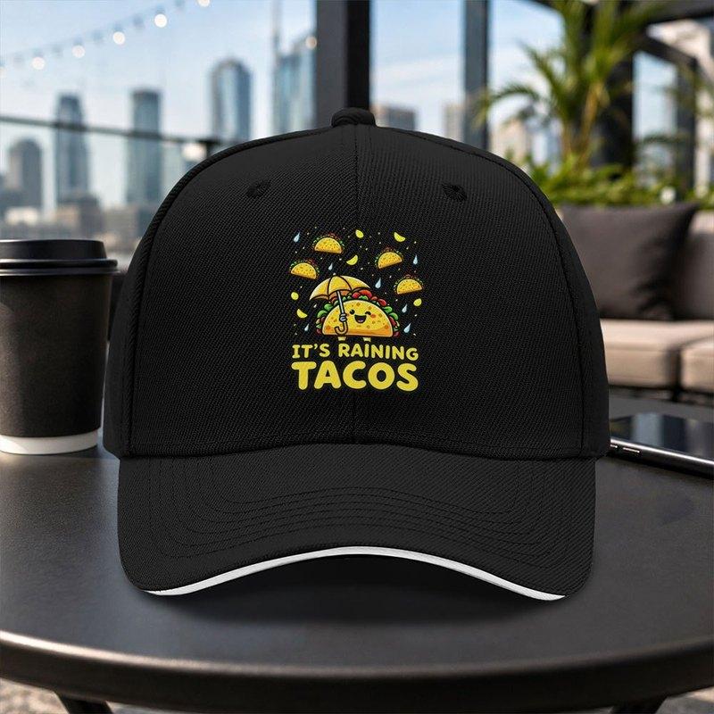 Cartoon Burrito Sandwich Baseball Cap Unisex Adjustable Duckbill Hat for Travel Parties Daily Wear Multiple Colors